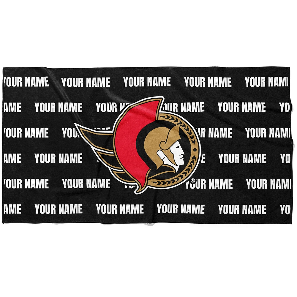 Chad & Jake Ottawa Senators 30" x 60" Personalized Horizontal Towel