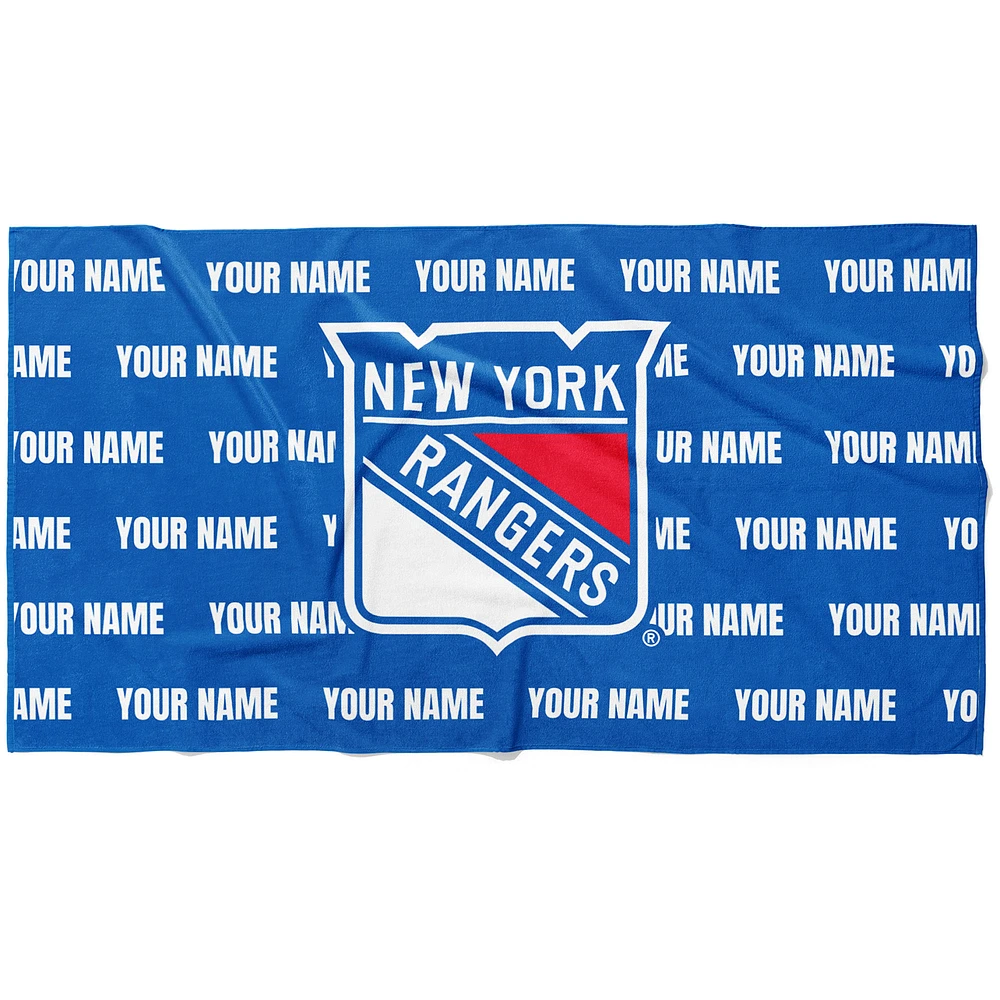 Chad & Jake New York Rangers 30" x 60" Personalized Horizontal Towel