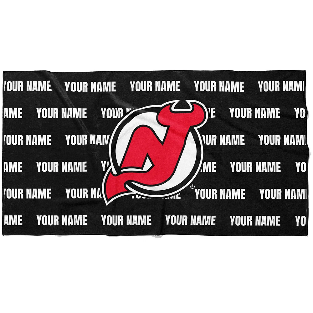 Chad & Jake New Jersey Devils 30" x 60" Personalized Horizontal Towel