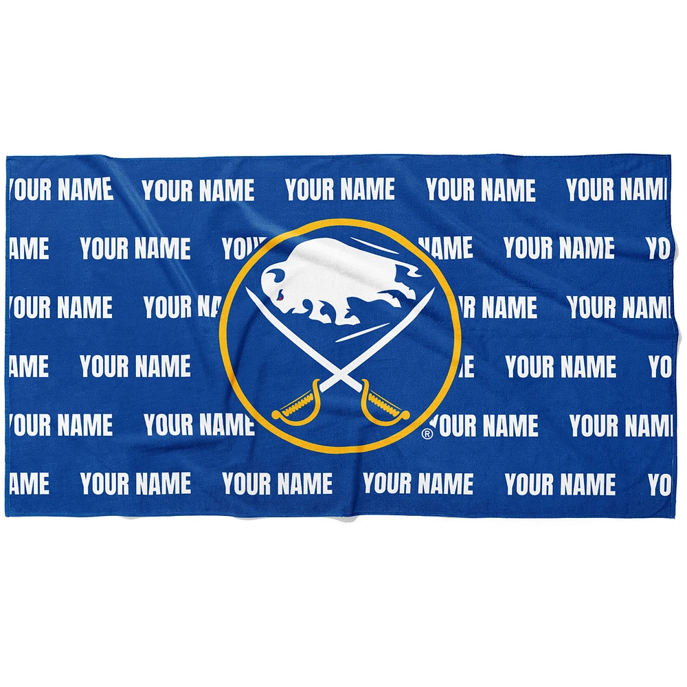 Chad & Jake Buffalo Sabres 30" x 60" Personalized Horizontal Towel