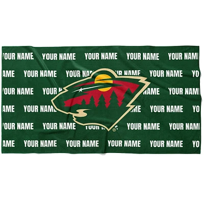 Chad & Jake Minnesota Wild 30" x 60" Personalized Horizontal Towel