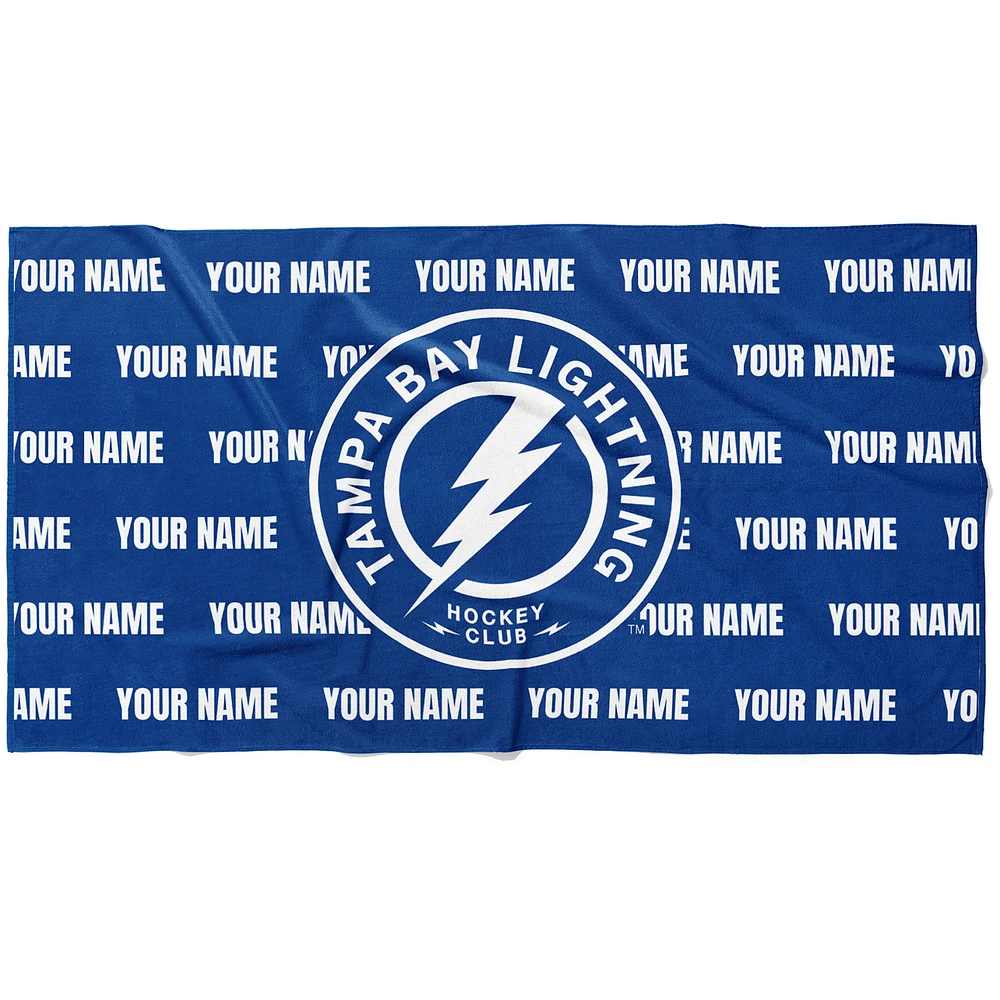 Chad & Jake Tampa Bay Lightning 30" x 60" Personalized Horizontal Towel