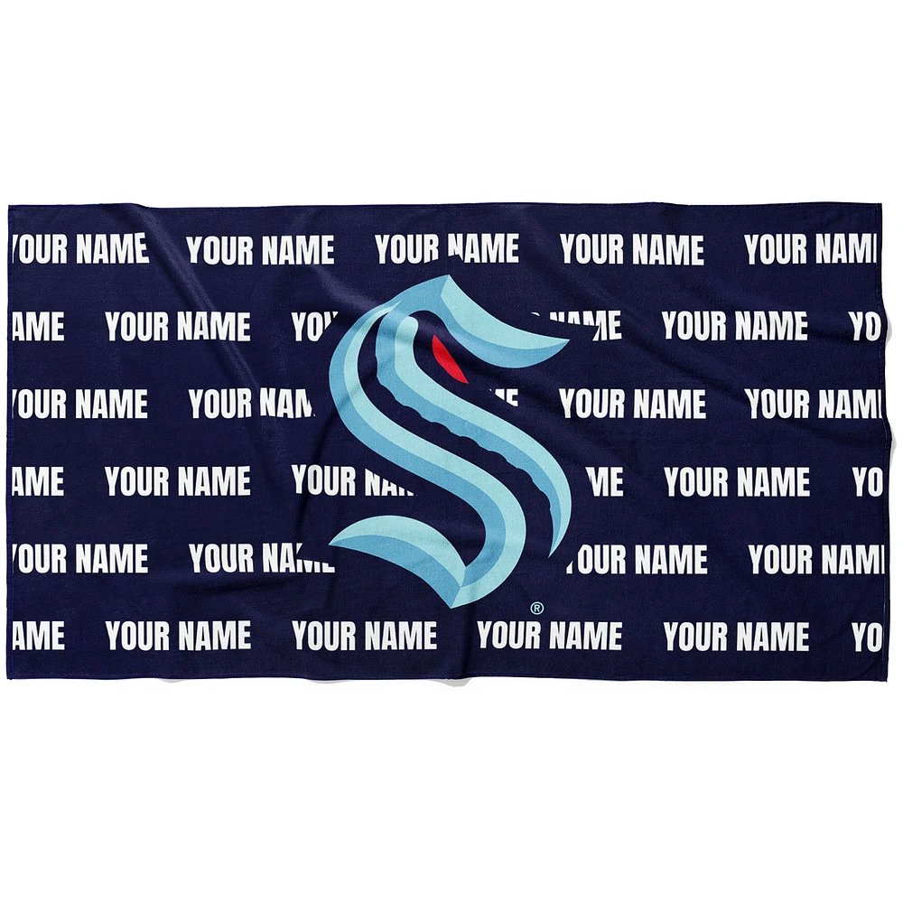 Chad & Jake Seattle Kraken 30" x 60" Personalized Horizontal Towel