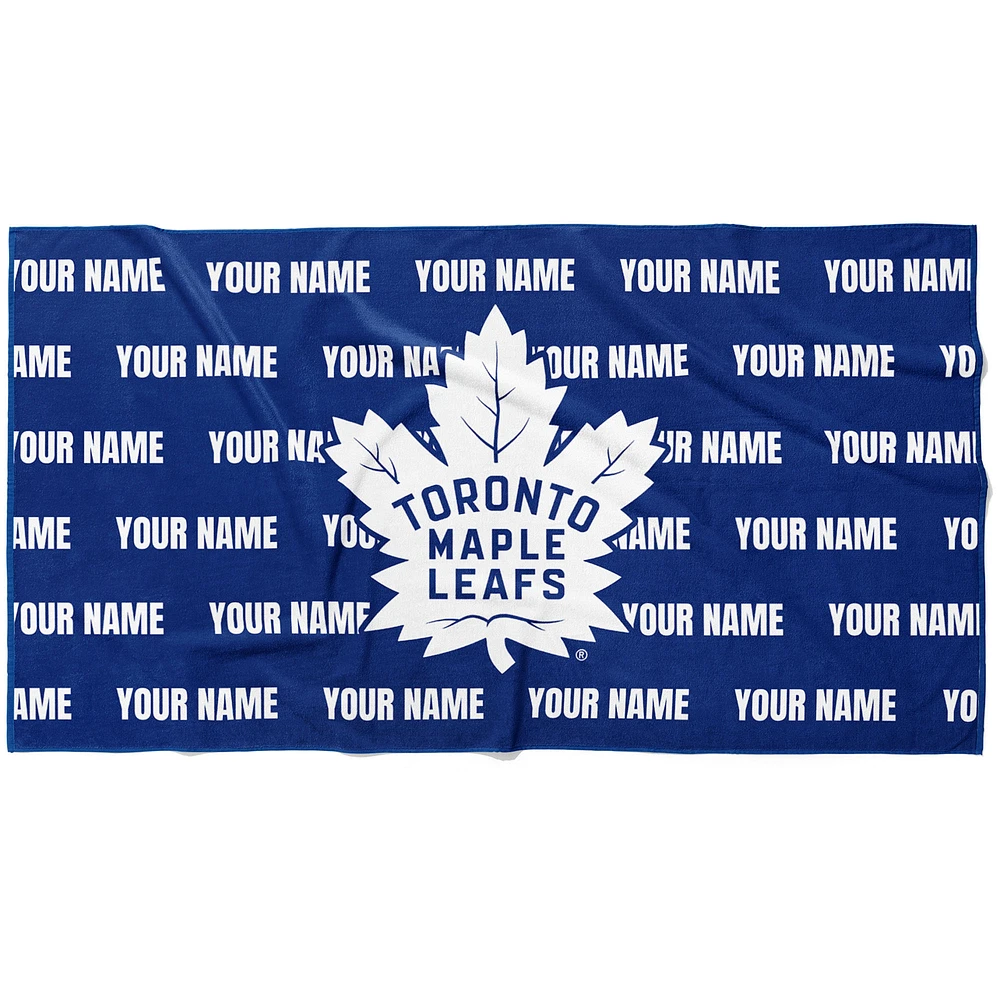 Chad & Jake Toronto Maple Leafs 30" x 60" Personalized Horizontal Towel