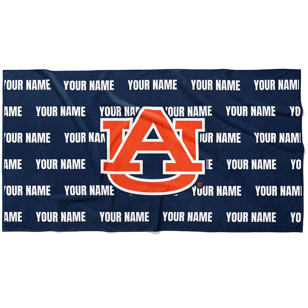 Chad & Jake Auburn Tigers 30" x 60" Personalized Horizontal Towel
