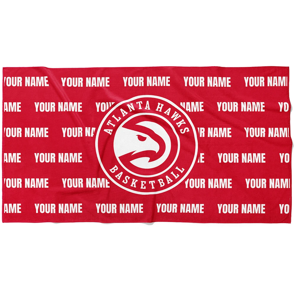 Chad & Jake Atlanta Hawks 30" x 60" Personalized Horizontal Towel