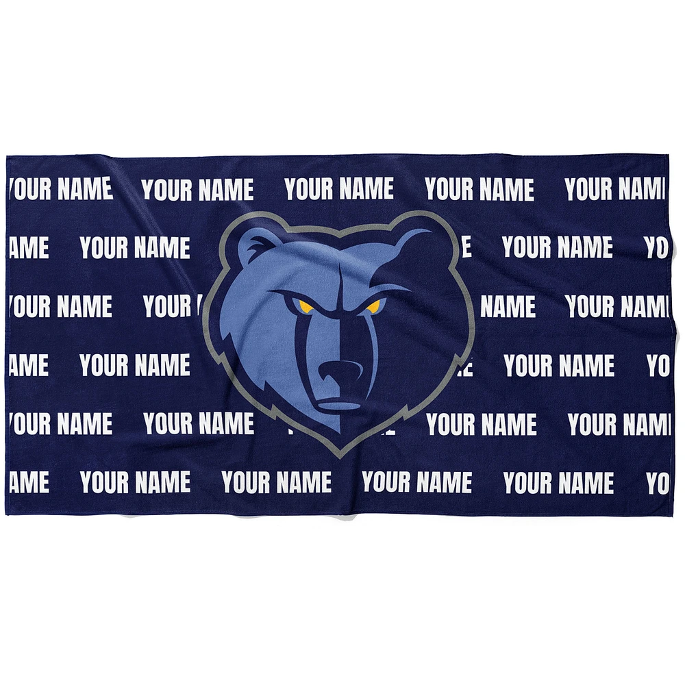 Chad & Jake Memphis Grizzlies 30" x 60" Personalized Horizontal Towel