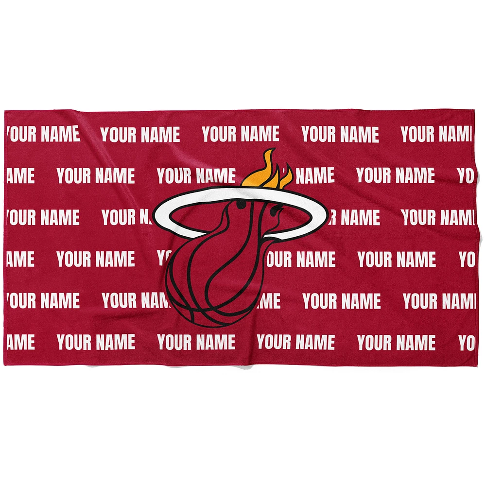 Chad & Jake Miami Heat 30" x 60" Personalized Horizontal Towel
