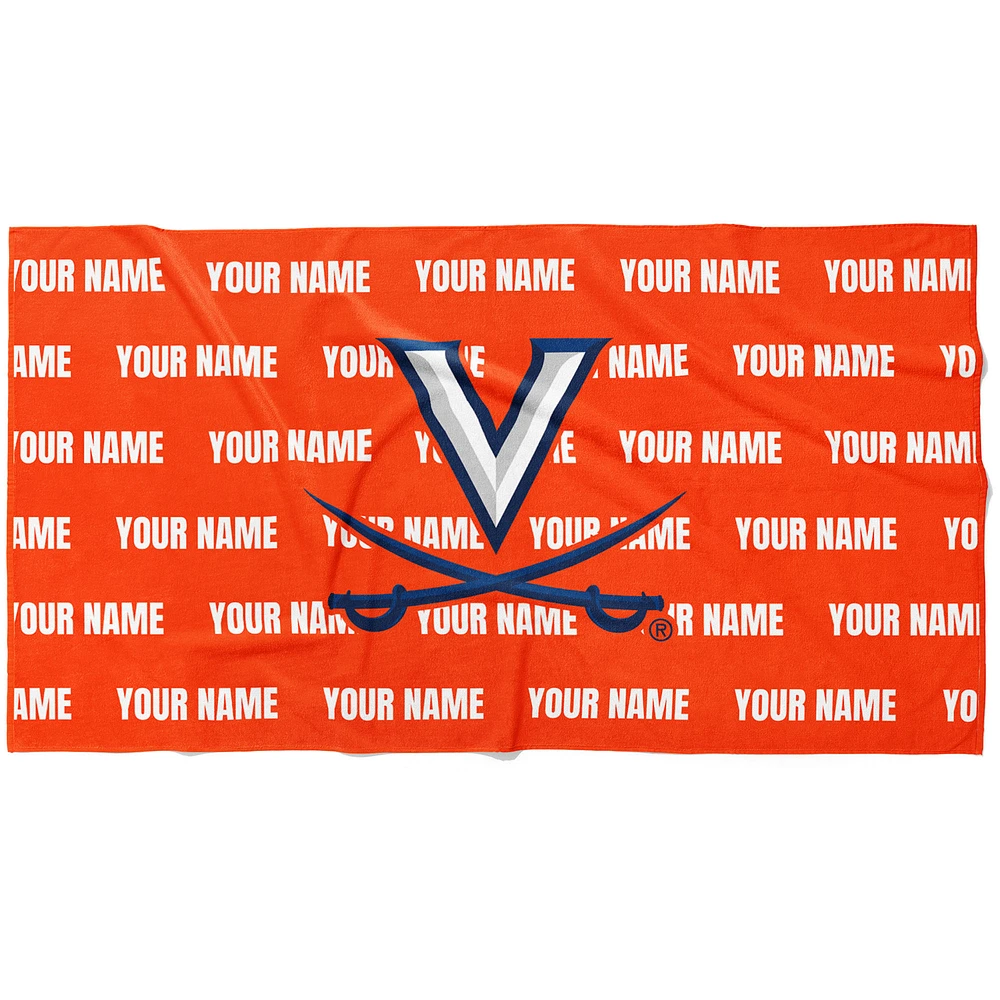 Chad & Jake Virginia Cavaliers 30" x 60" Personalized Horizontal Towel
