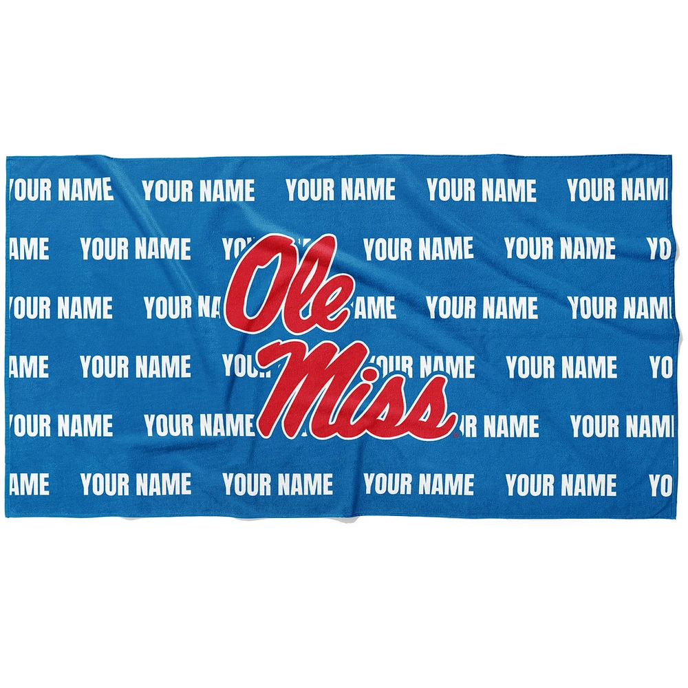 Chad & Jake Ole Miss Rebels 30" x 60" Personalized Horizontal Towel