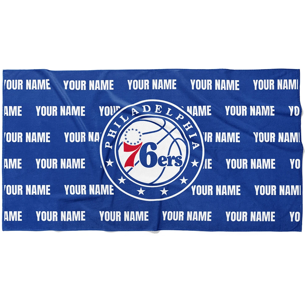 Chad & Jake Philadelphia 76ers 30" x 60" Personalized Horizontal Towel