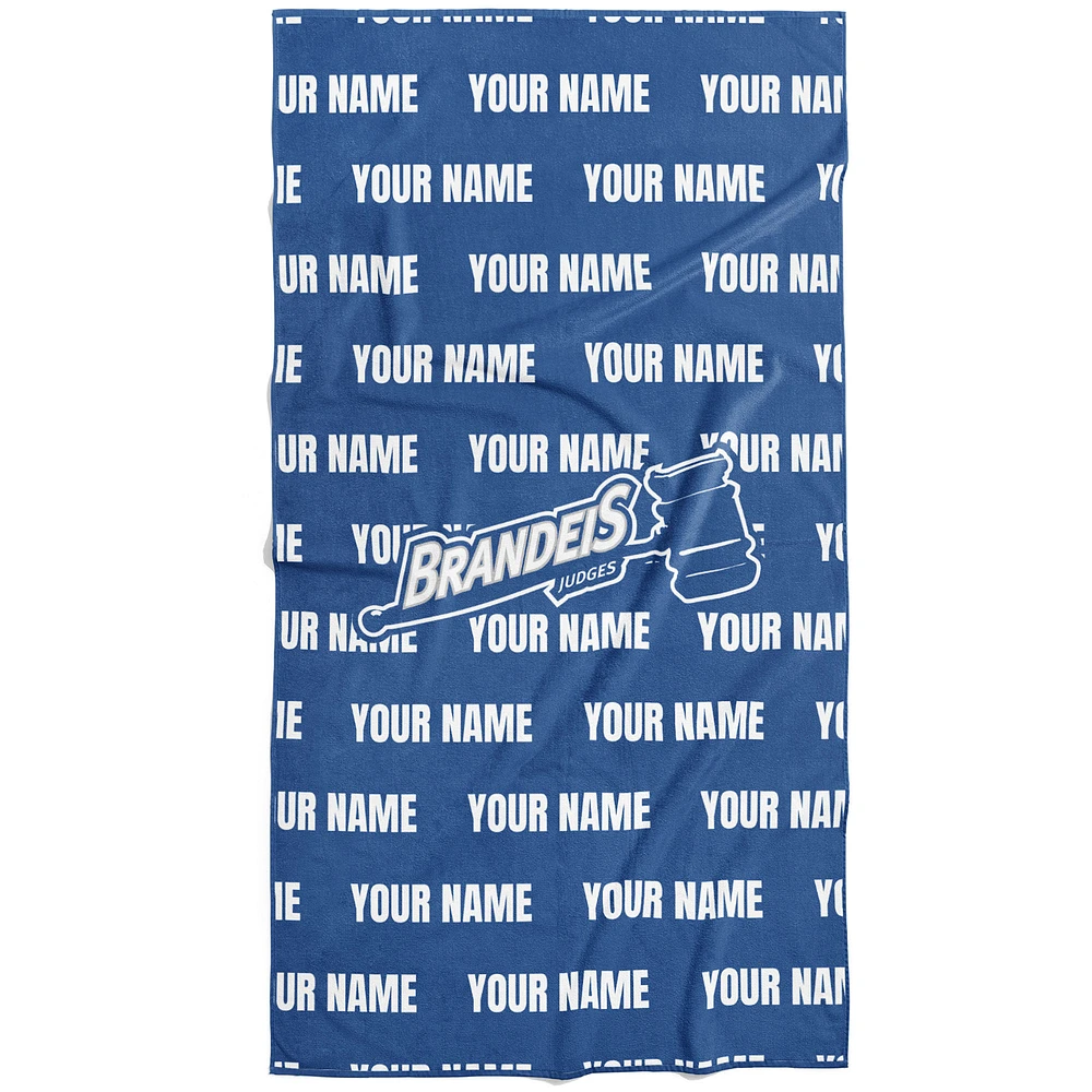 Chad & Jake Brandeis University Judges 30" x 60" Personalized Repeat Vertical Towel