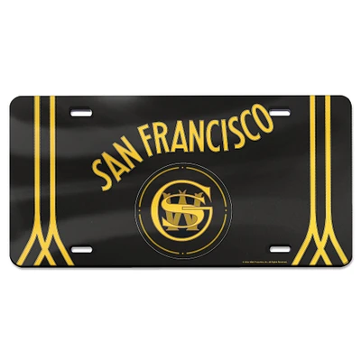 WinCraft Golden State Warriors 2023/24 City Edition Laser Cut Acrylic License Plate