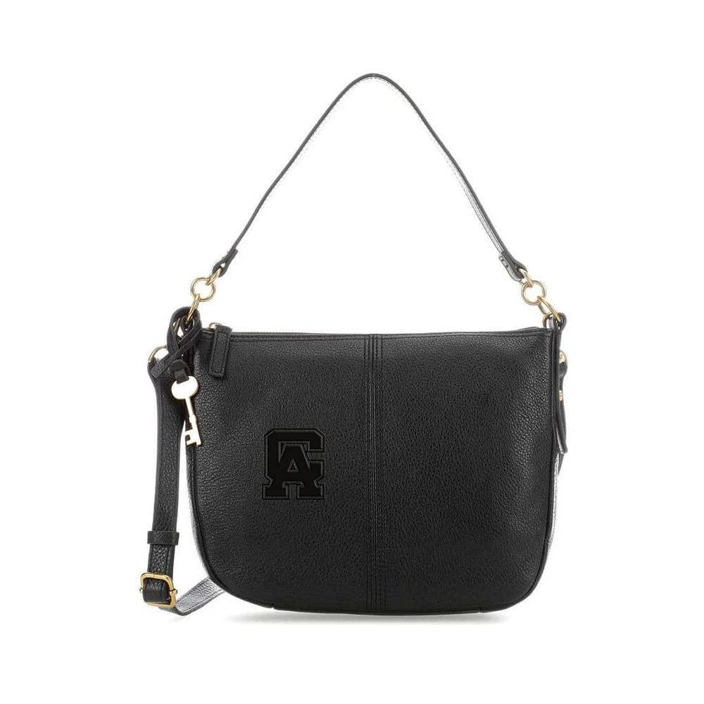 Women's Fossil Black Central Alabama Community College Trojans Jolie Crossbody Bag