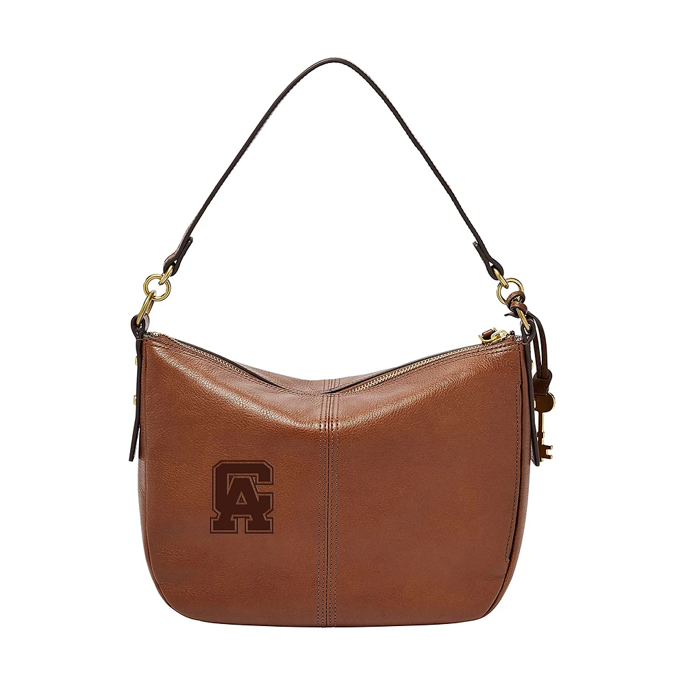 Women's Fossil Brown Central Alabama Community College Trojans Jolie Crossbody Bag