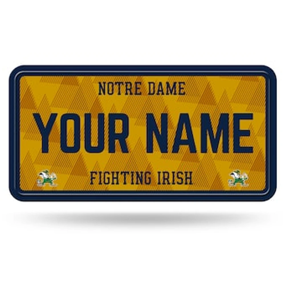 Notre Dame Fighting Irish 6" x 12" Personalized License Plate