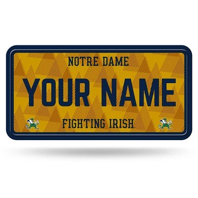 Notre Dame Fighting Irish 6" x 12" Personalized License Plate