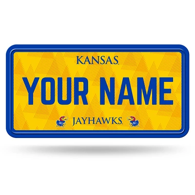 Kansas Jayhawks 6" x 12" Personalized License Plate