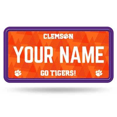 Clemson Tigers 6" x 12" Personalized License Plate