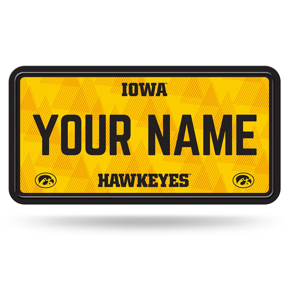 Iowa Hawkeyes 6" x 12" Personalized License Plate