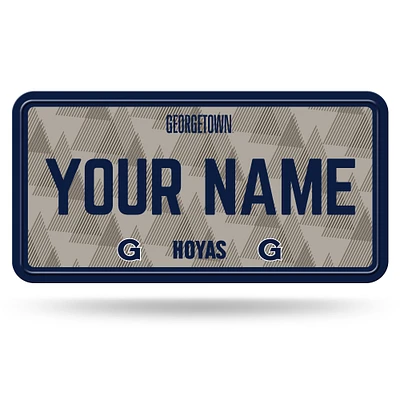 Georgetown Hoyas 6" x 12" Personalized License Plate