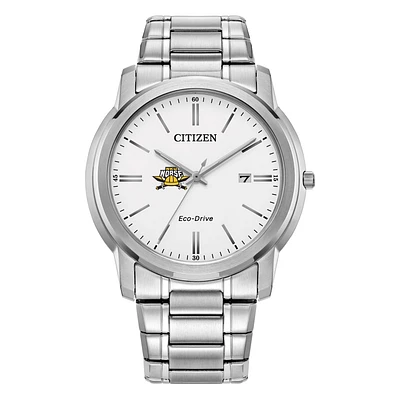 Men's Citizen Watch Silver Northern Kentucky University Norse Eco-Drive Dial Stainless Steel Watch