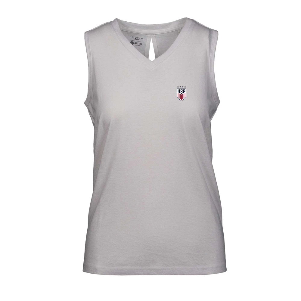 Women's Levelwear Gray USWNT Paisley Tank Top