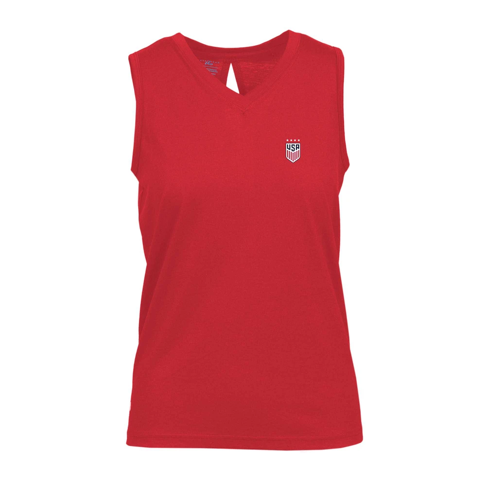 Women's Levelwear Red USWNT Paisley Tank Top