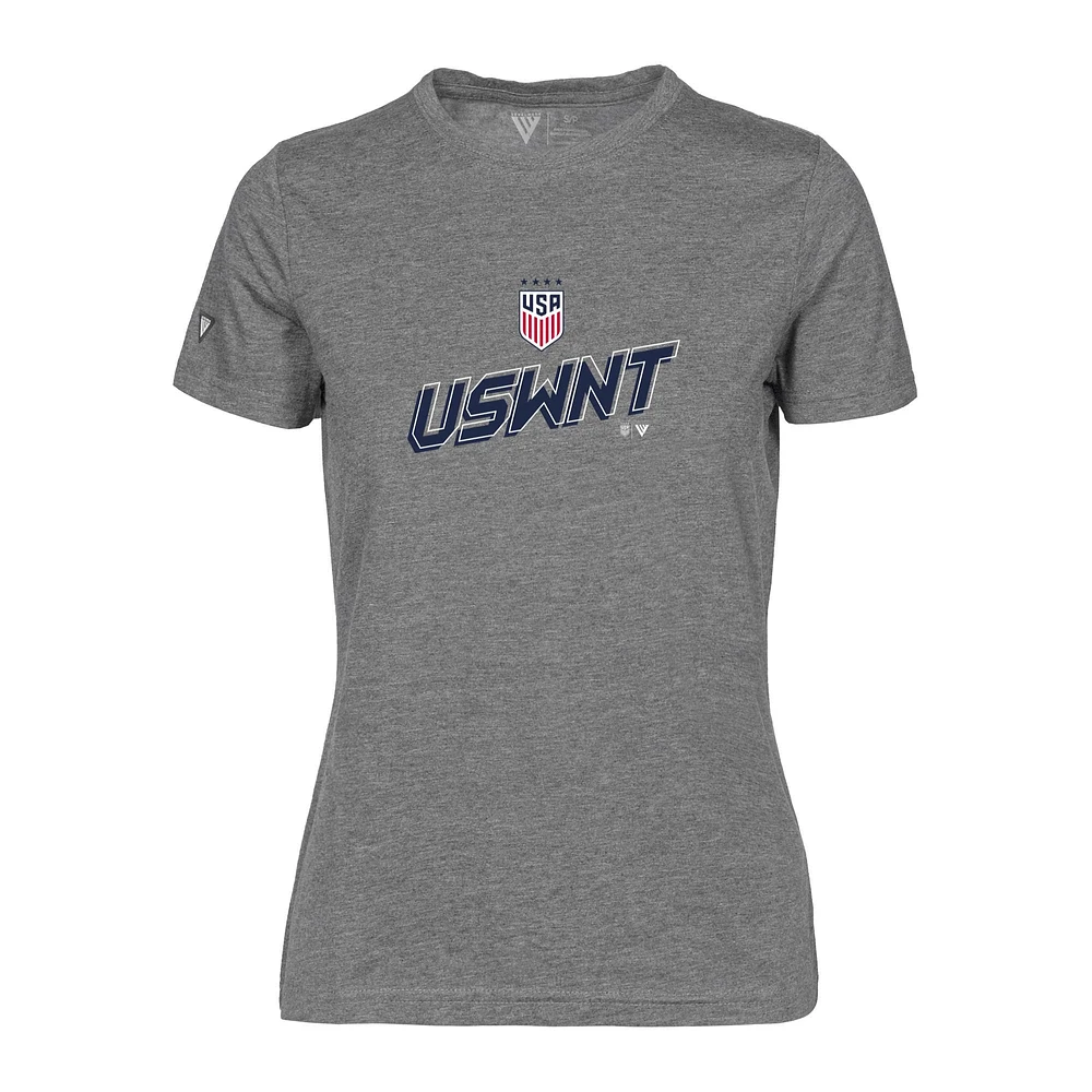 Women's Levelwear Gray USWNT Maddox Elevate T-Shirt