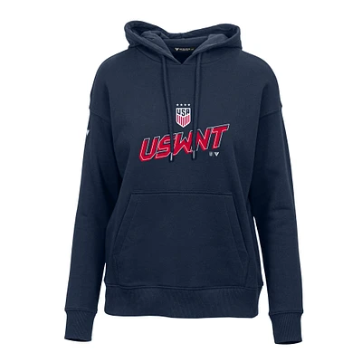 Women's Levelwear Navy USWNT Adorn Elevate Pullover Hoodie