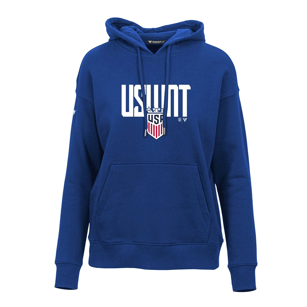 Women's Levelwear Royal USWNT Adorn Mascot Pullover Hoodie