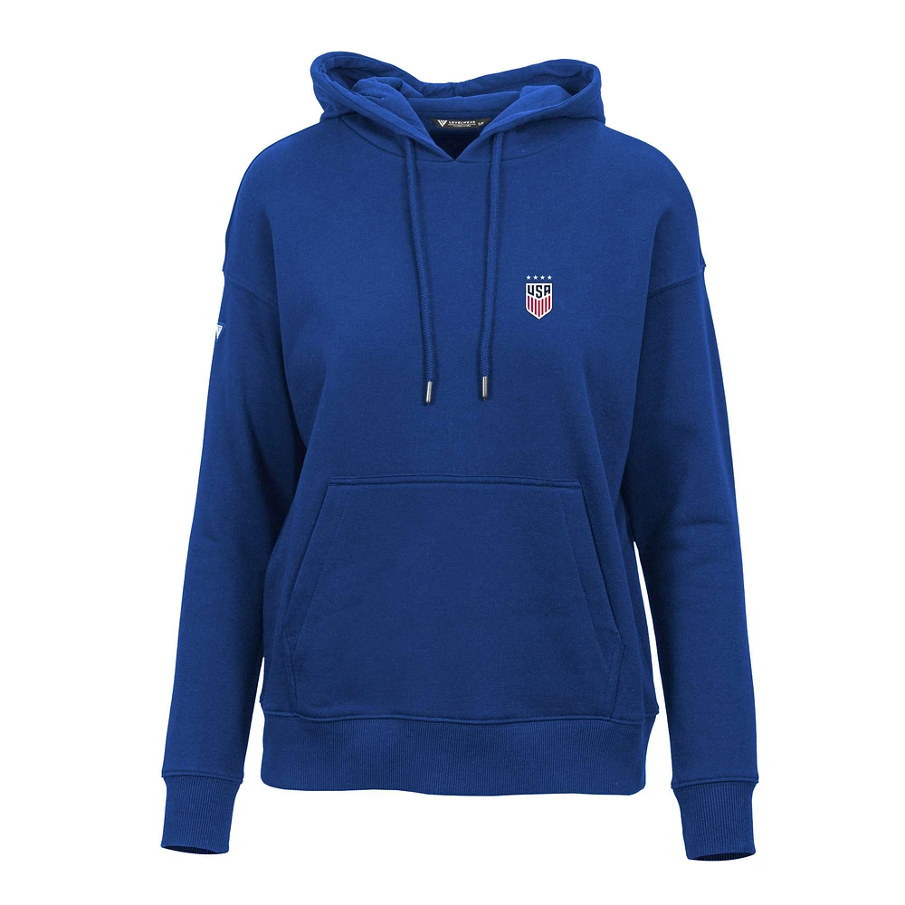 Women's Levelwear Royal USWNT Adorn Pullover Hoodie