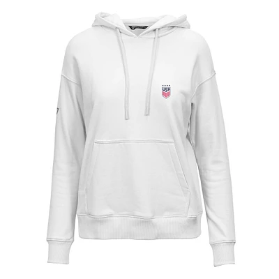 Women's Levelwear White USWNT Adorn Pullover Hoodie