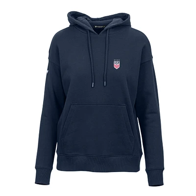 Women's Levelwear Navy USWNT Adorn Pullover Hoodie