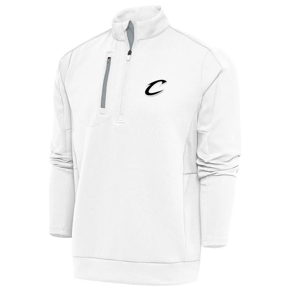 Men's Antigua Cleveland Cavaliers Metallic Logo Generation Quarter-Zip Top