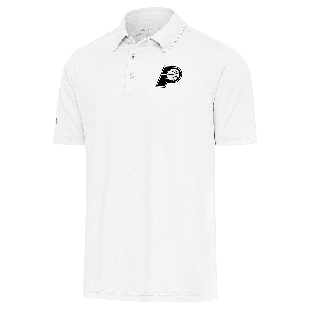 Men's Antigua White Indiana Pacers Par 3 Polo