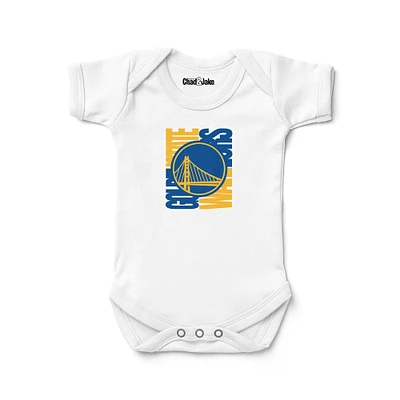 Newborn & Infant Chad Jake White Golden State Warriors Dual Bodysuit