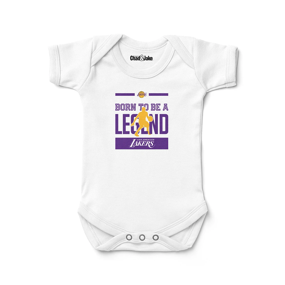 Newborn & Infant Chad Jake White Los Angeles Lakers Legend Bodysuit