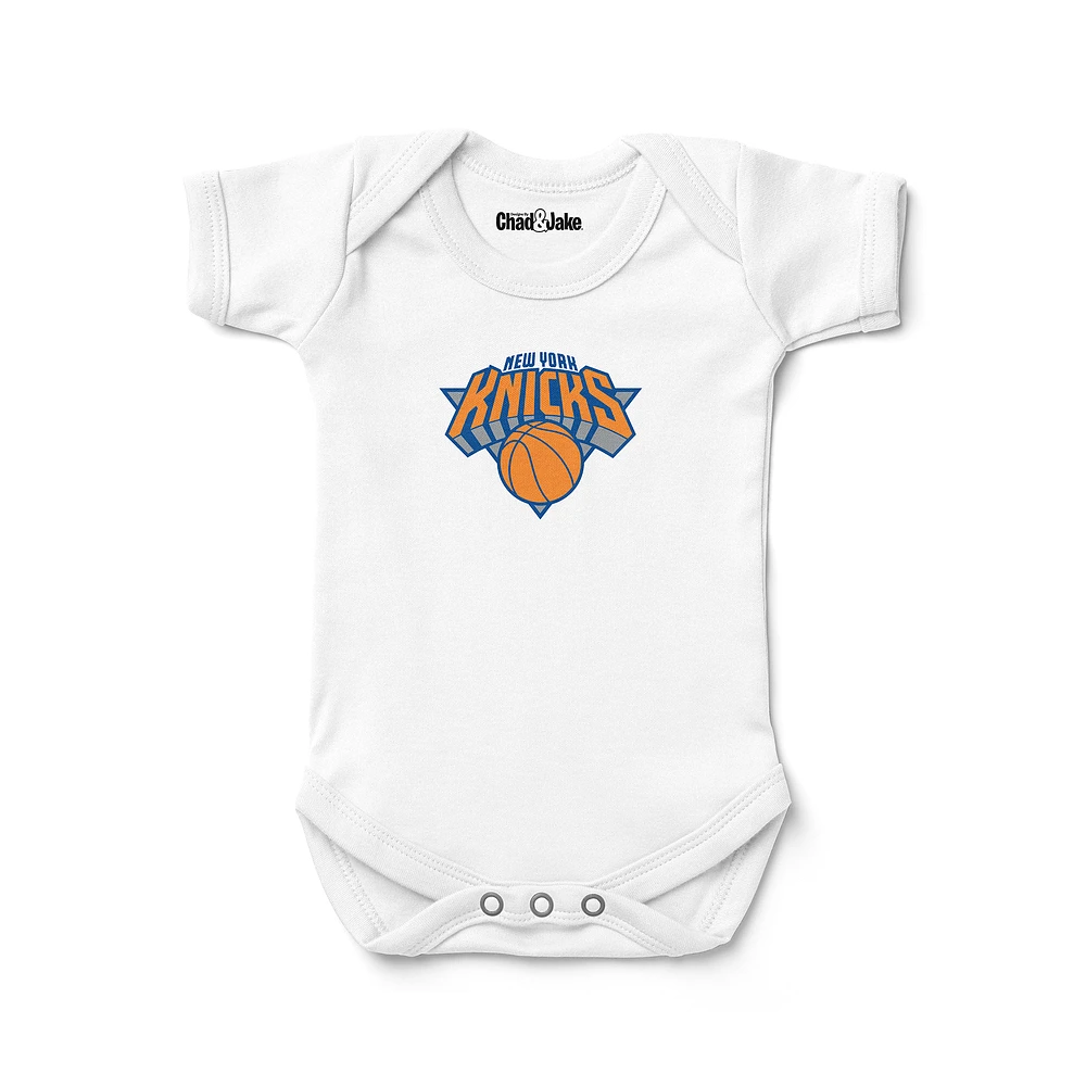 Newborn & Infant Chad Jake White New York Knicks Logo Bodysuit