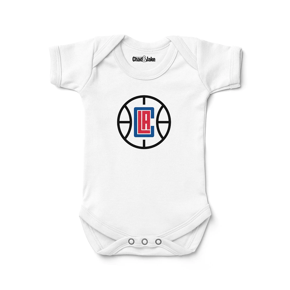 Newborn & Infant Chad Jake White LA Clippers Logo Bodysuit