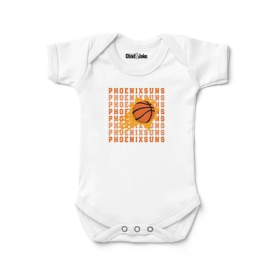 Newborn & Infant Chad Jake White Phoenix Suns Retro Bodysuit