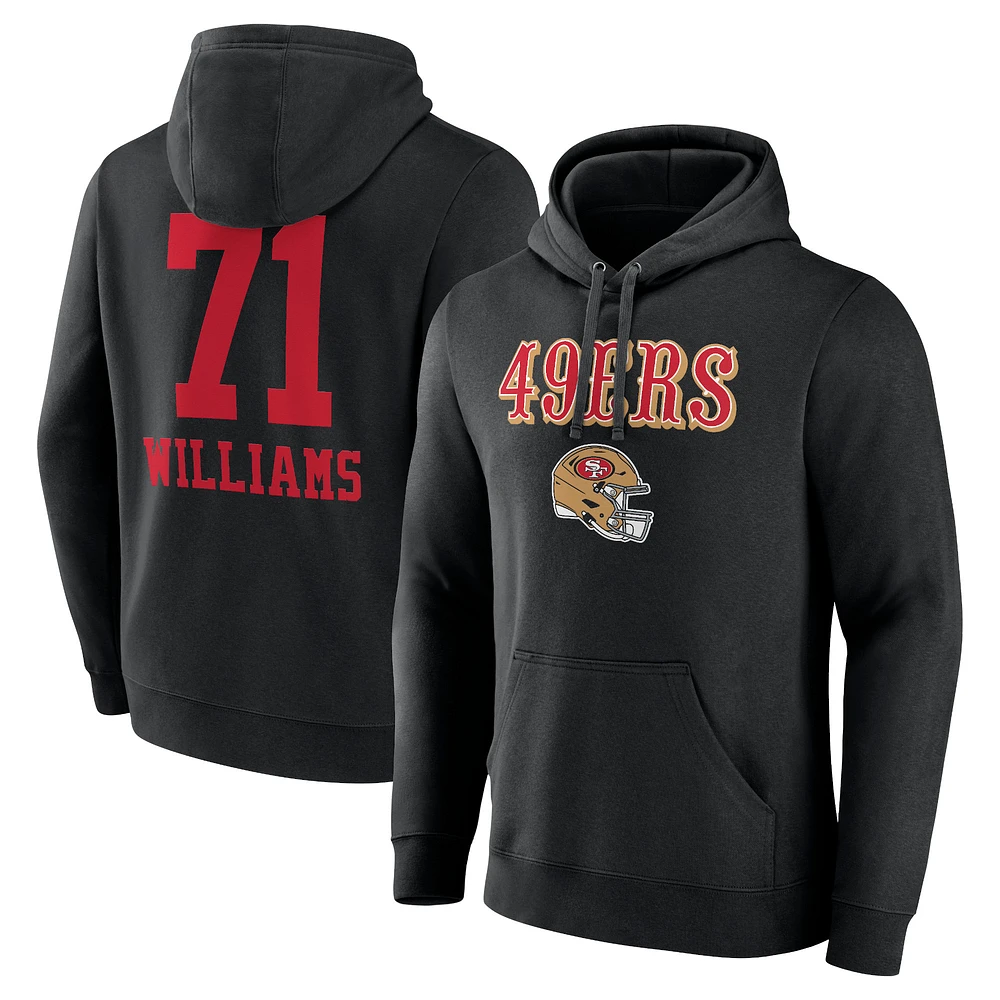 Men's Trent Williams Black San Francisco 49ers Wordmark Player Name & Number Pullover Hoodie