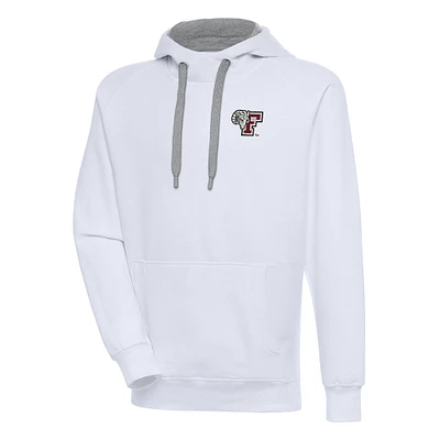 Men's Antigua White Fordham Rams Victory Pullover Hoodie