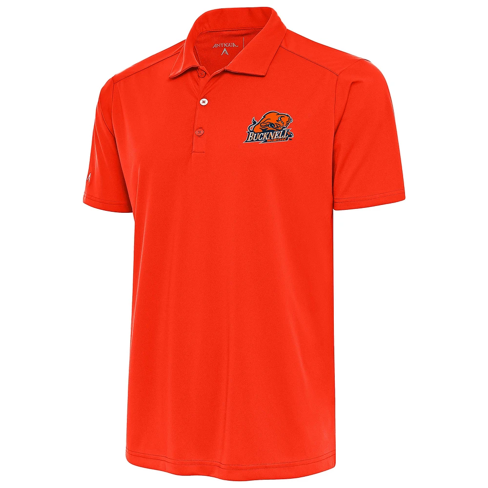 Men's Antigua Orange Bucknell Bison Tribute Polo