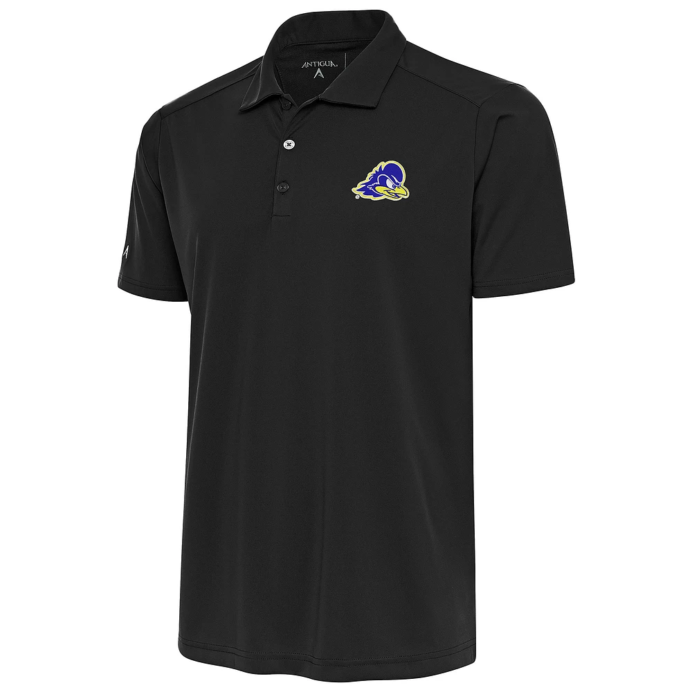 Men's Antigua Charcoal Delaware Fightin' Blue Hens Tribute Polo