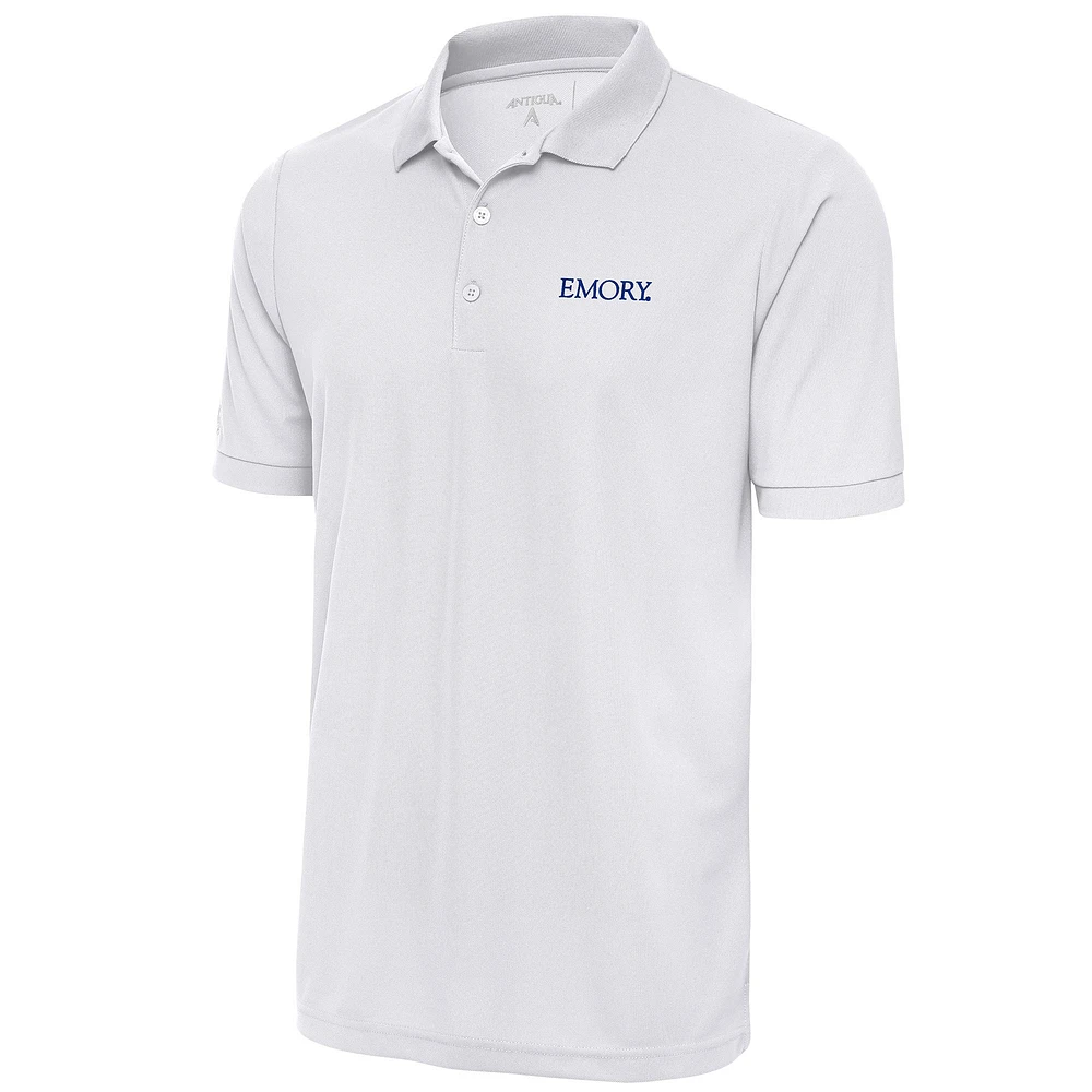 Men's Antigua White Emory Eagles Legacy Pique Polo