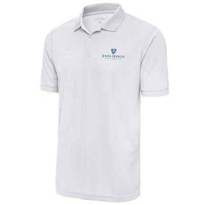Men's Antigua White Johns Hopkins Blue Jays Legacy Pique Polo