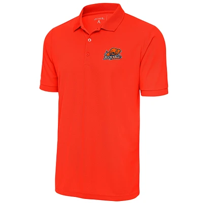 Men's Antigua Orange Bucknell Bison Legacy Pique Polo