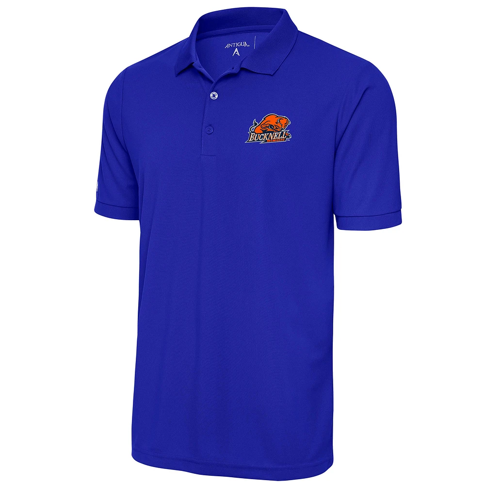 Men's Antigua Royal Bucknell Bison Legacy Pique Polo