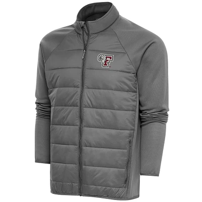 Men's Antigua Steel Fordham Rams Altitude Quilted Full-Zip Jacket